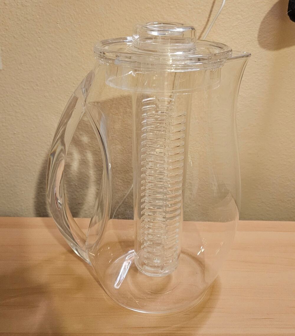 Clear Acrylic Water Infuser Pitcher with Lid
